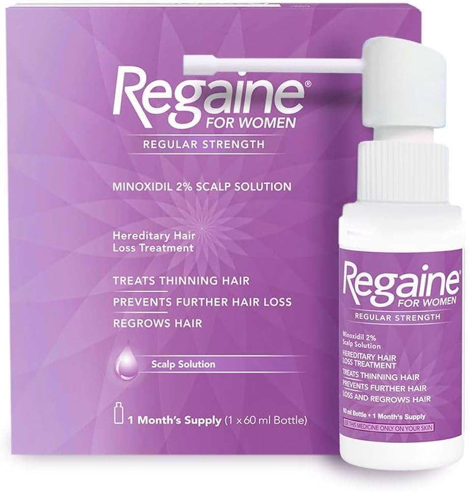 Regaine for Women 2% scalp solution product pack
