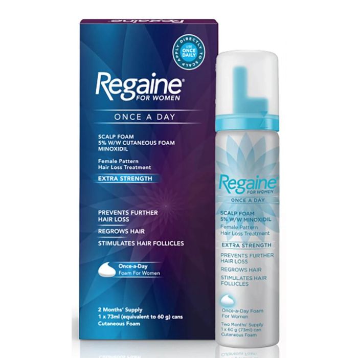 Regaine for Women 5% scalp foam product pack