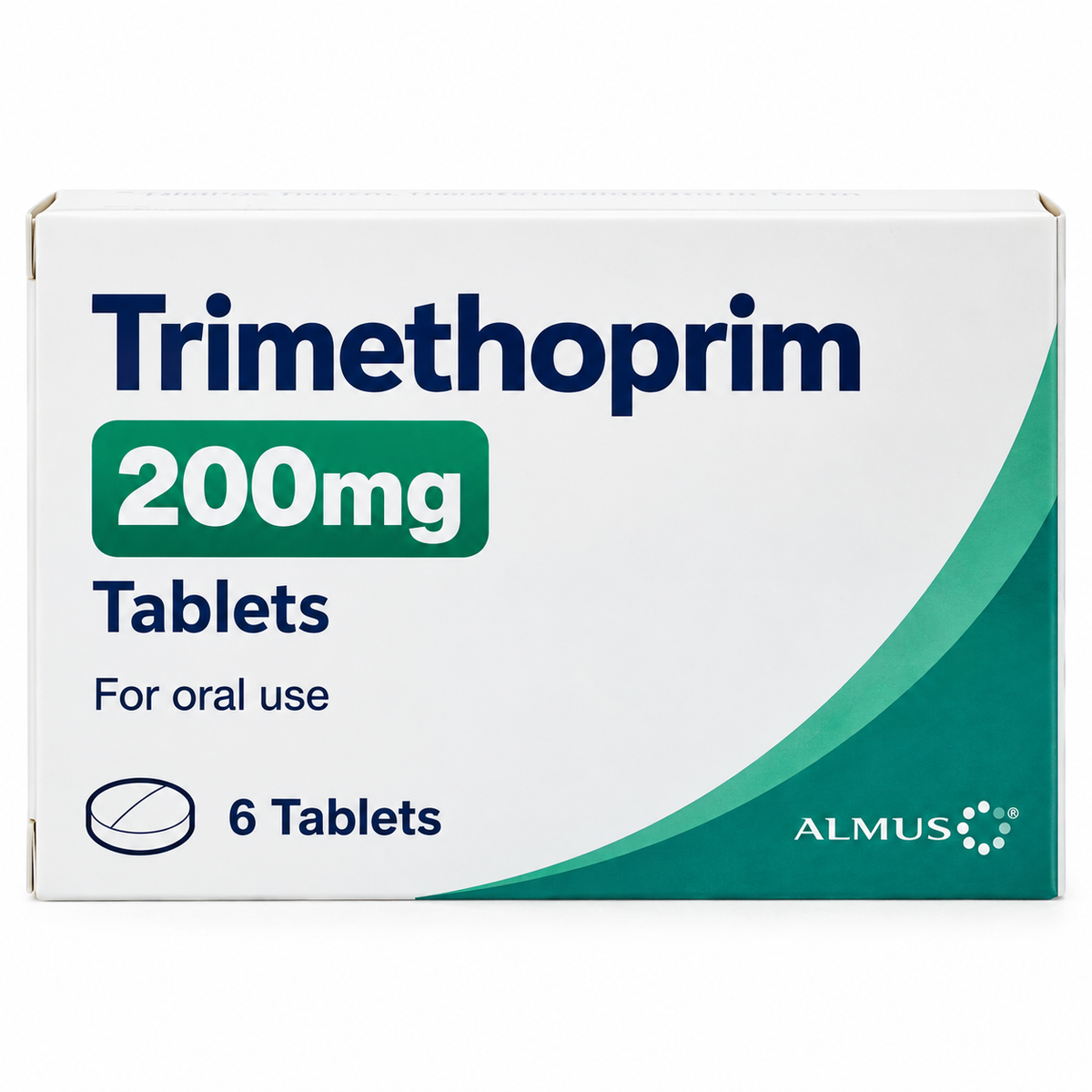 Trimethoprim 200mg - 6 tablets