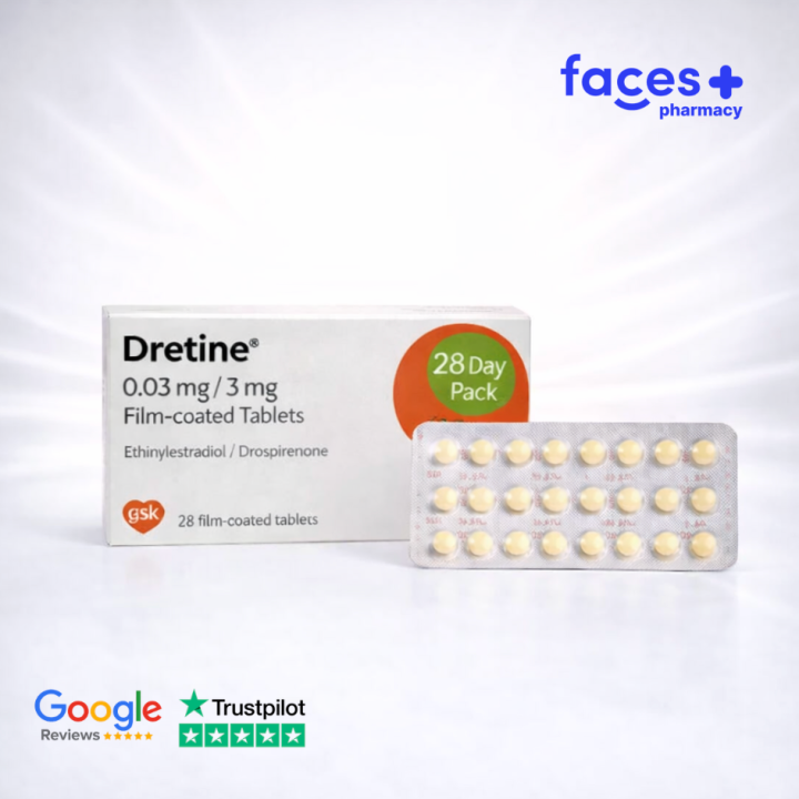 Dretine 0.03mg/3mg tablets