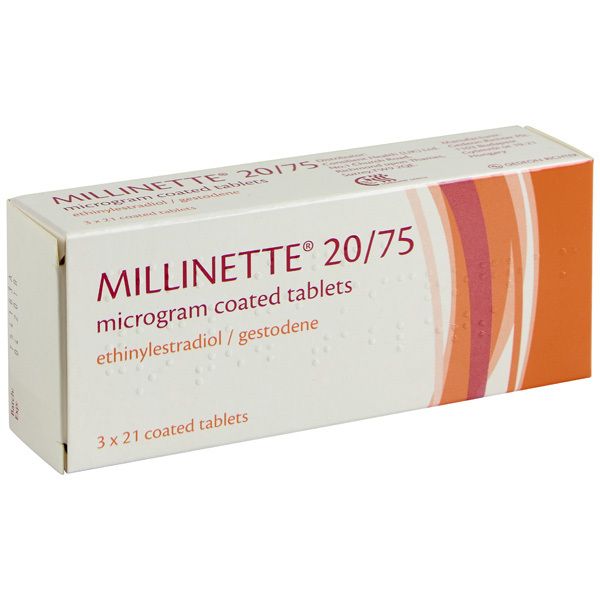 Millinette 20/75 - 63 tablets