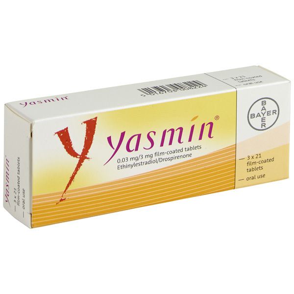 Yasmin 0.03mg/3mg - 63 tablets